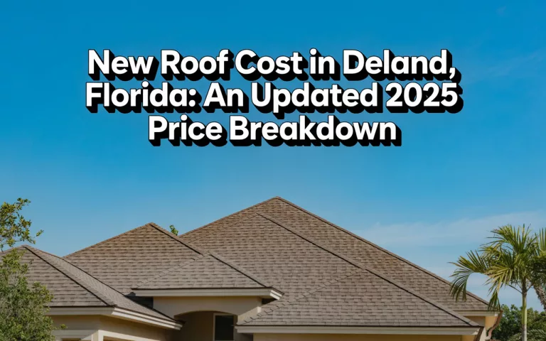 New Roof Cost in DeLand, Florida: An Updated 2025 Price Breakdown