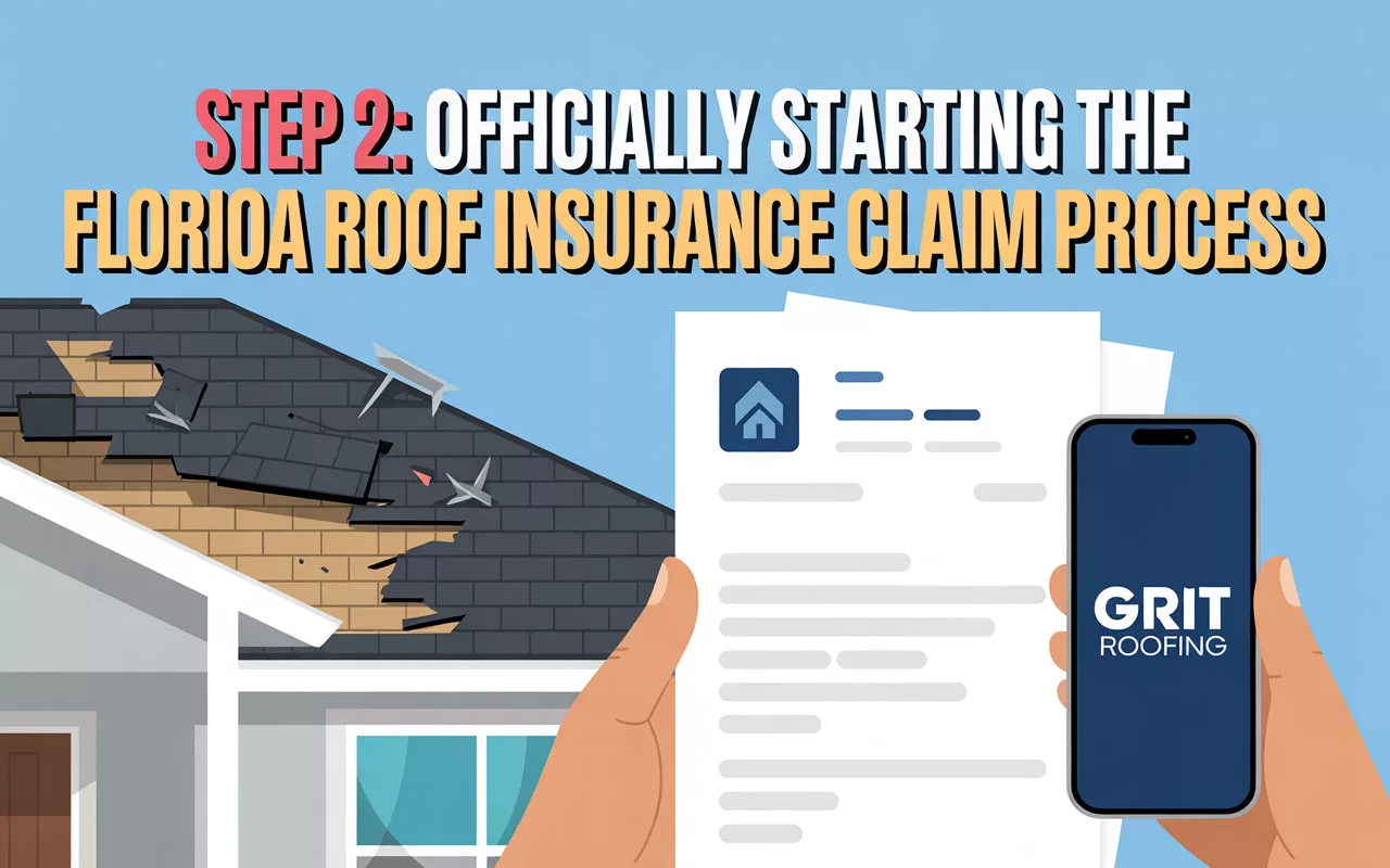 Step 2: Officially Starting the Florida Roof Insurance Claim Process