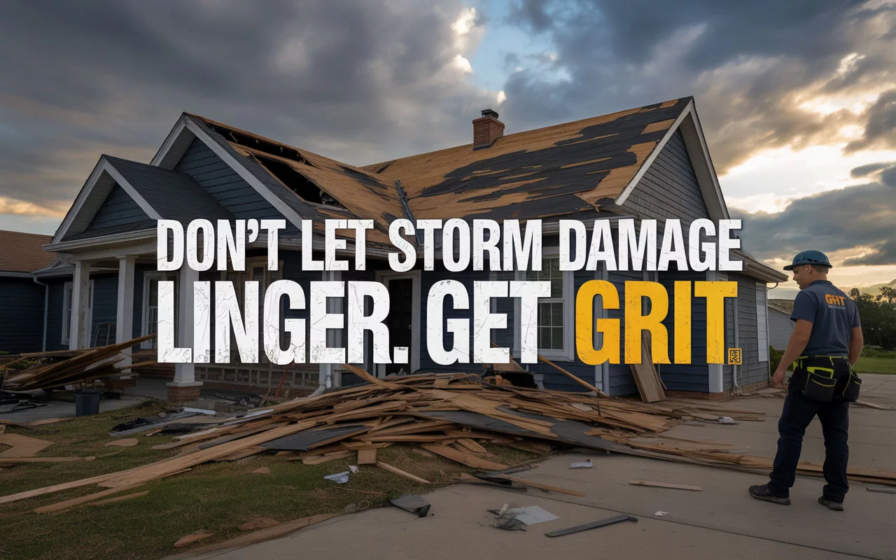 Don't Let Storm Damage Linger. Get GRIT.