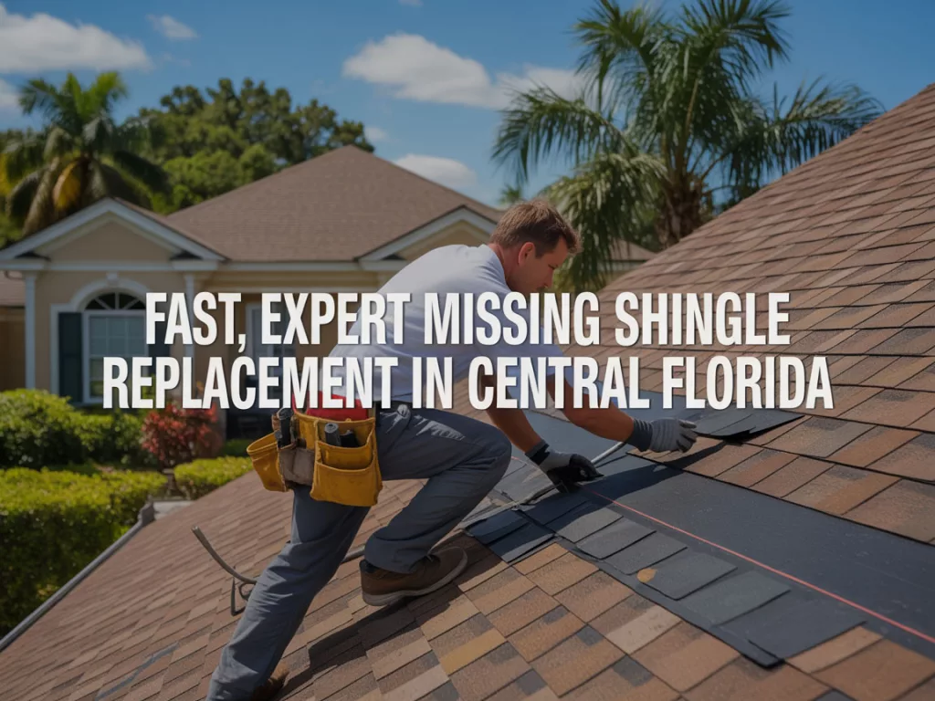Fast, Expert Missing Shingle Replacement in Central Florida