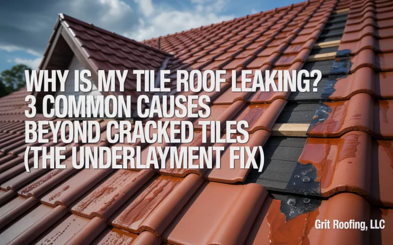 Why Is My Tile Roof Leaking? 3 Common Causes Beyond Cracked Tiles (The Underlayment Fix)